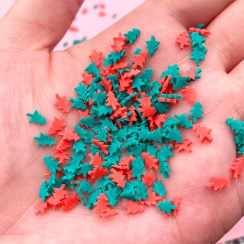50g Pom de Crăciun Felii de Polimer Lut Fierbinte Stropește pentru a Meserii DIY Arta de Unghii Decor de Plastic klei Drăguț Mici Particule de Noroi