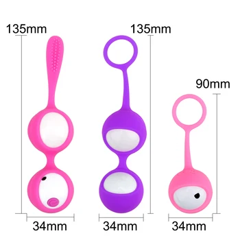 1-3 Etapa Vibratoare, Bile Vaginale Kegal Practicanta Chilotei Vibratoare Pentru Femei Jucării Sexuale Masturbator Ben Wa Geisha Masaj Erotic