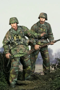 1:35 Scară Mor-turnare de Rășină de-al doilea Război Mondial Soldații germani 2 Scene de Caractere Trebuie Să Fie Asamblate Și Colorate De la Sine