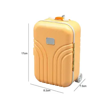 1:6 casă de păpuși păpuși mini mobilier model de moda cărucior valiza 18 inch papusa valiza