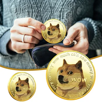 1 buc Dogecoin Monedă Comemorativă Placat cu Doge Coin 2021 Editie Limitata de Colectie