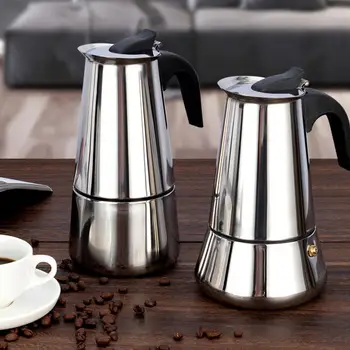 1 BUC multifuncțional din Inox Ibric de Cafea Mocha Cafe Espresso Latte Plită Filtru de Cafea Oală Instrument Bea