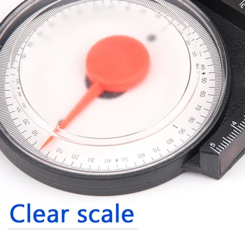 1 buc Panta Inclinometer Unghi Finder Raportor Înclinare Metru Nivel Clinometru Cu Bază Magnetică Panta Instrumente de Măsurare