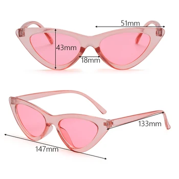 1 BUC Retro Mic Triunghi UV400 ochelari de Soare Ochelari de Soare Moda de sex Feminin Shades Ochelari de vedere Ochelari de Streetwear pentru Femei Doamnelor