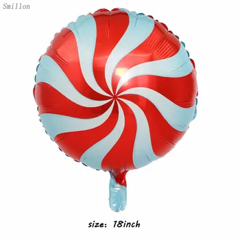 1 Buc Rosu Moară de vânt Bomboane de Film de Aluminiu Baloane baloane globos шарики ziua ballon helio balony balon cu heliu balon de gaz