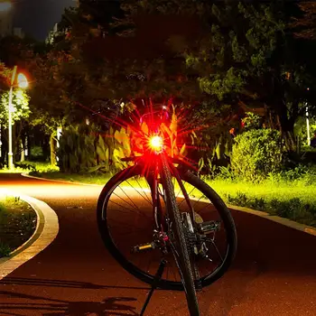 1 BUC Rotund Coada de Lumină Biciclete din Aliaj de Aluminiu LED Noapte de Echitatie de Avertizare Stopuri Casca Muntele Lanterne Fata/Spate Lămpi
