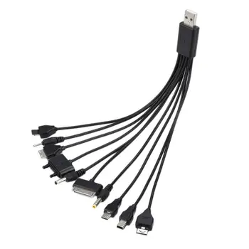 10-În-1 Cablu USB Universal Portabil Ușor Multi-Funcția de Telefon Incarcator USB Cablu de Încărcare Cablu de Încărcare Rapidă a Cablurilor