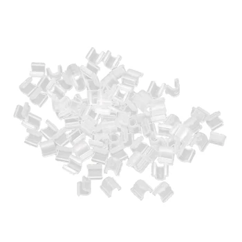 100buc Legături de Păr DIY-Adeziv pe Conectori din Plastic Instrumente de Cauciuc Elastic Banda de Păr PLink Catarame Adăuga Farmecul de Pe Bentițe
