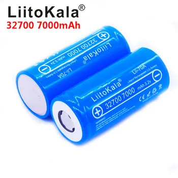 100buc LiitoKala 32700 celule lifepo4 7000 mah 3.2 V baterie reîncărcabilă cu vârf plat LiFePO4 pentru lanterna 32700 baterie 6500