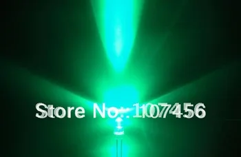 100buc/lot transport gratuit!!! 5mm intermitent LED-ul Verde(10000mcd)5mm verde intermitent led-uri de 5mm light-emitting diode