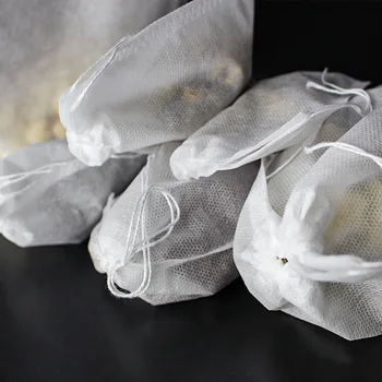 100buc Non-țesute sac de filtrare decocting medicina drojdia, sac de ceai, supă de sac, medicina chineză sac baie de picioare, geanta plic