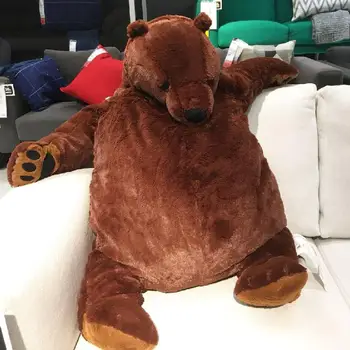 100cm Maro Teddy Bear DJUNGELSKOG Jucării de Pluș Moale Animal de Pluș Urs de Pluș Jucărie Perna Papusa de Fata Perna Moale Picătură de Transport maritim