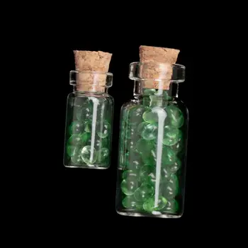 10buc 1/3ml Mini Mica Fantezie de Gol de Sticlă care Doresc Cu Dopuri Cu Capac Colier Pandantiv Mesaj Favoarea Containere