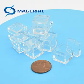 10buc Cutie Acril Forma de Cub Clar Casetele de selectare pentru Elementul Cub de Stocare de Colectare de Dimensiuni Mici 14mm pentru 10mm Element Cuburi