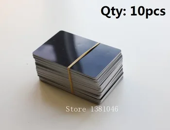 10buc Dimensiuni 85*54 mm față-Verso Negru din Plastic PVC Carte de IDENTITATE Acetat de Gol de Afaceri Carduri de 0,75 mm Grosime