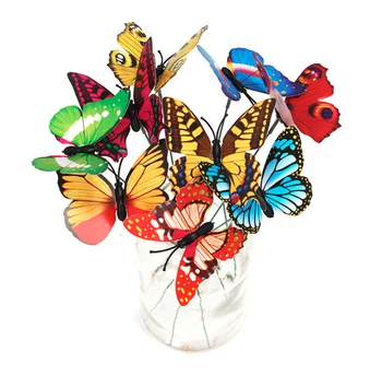 10buc/lot 25cm Fluturi de Gradina Curte de Plantat Capricioasă Colorate Fluture Miza Decoracion Decor în aer liber Ghivece de Flori Decor