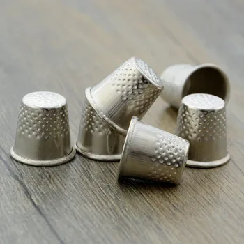 10buc/lot de Argint Mașină de Cusut Handworking Pin Ac Unelte artizanale din Metal Degetul Degetare Croitor de Cusut Prindere Scut Protector