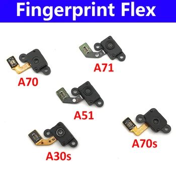 10buc/Lot, Senzor de Amprentă digitală Butonul Home Conexiune Flex Cablu Panglică Pentru Samsung A30S A51 A70 A70S A71