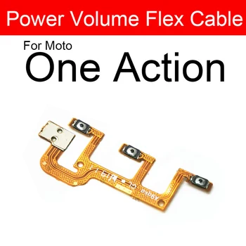 10buc Volum si Power Buton Lateral Cablu Flex Pentru Motorola Moto O Acțiune Viziune Hyper Fusion Plus Zoom Macro Piese de schimb