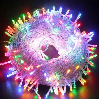 10M-100M Crăciun Zână Șir LED Lumina Multicolor Exterior Impermeabil UK Plug Șir de Lumini Ghirlanda De Craciun Petrecere de Nunta D20