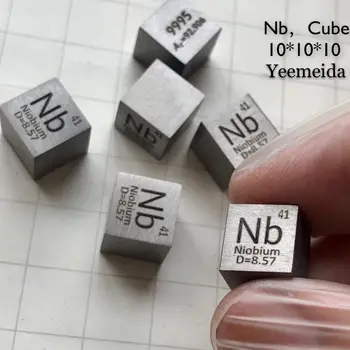 10mm Nb≥99.95% Niobiu Nb Cub Tabelul Periodic Al Elementelor Cub Realizate manual de Știință de Învățământ Meserii DIY Display