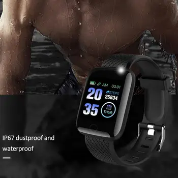 116 Plus Ceas Inteligent de Sănătate Bratara ceas Sport Tensiunii Arteriale Rata de Inima Pedometru Fitness Tracker Inteligent Brățară rezistent la apa
