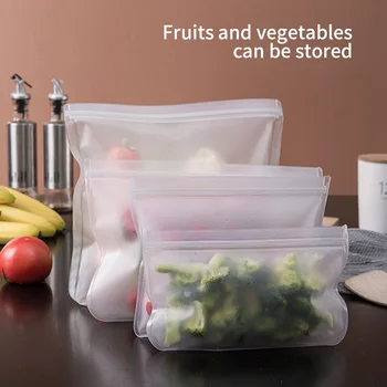 12PCS Alimentare Sac Reutilizabil Proaspete-Menținerea Sac de Fructe Și Legume Sac Sigilat etanșe de Depozitare a Alimentelor Pungă de Bucătărie Organizator