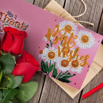 12pcs Speciale în Formă de Diamant Pictura Fluture Flori Tort de ziua Recunostintei Carduri DIY Broderie Meserii Cadouri Dropshipping
