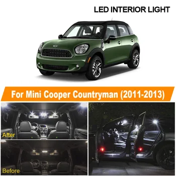 13pcs Alb Canbus LED Lampă de Interior Dome Harta Lectură Lumina Plafon Auto Becuri Kit Pentru perioada 2011-2013 Mini Cooper Countryman R60