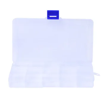 15 Grile Reglabile din Plastic Transparent Cutie de Depozitare pentru Componente Mici Bijuterii Cutie de scule Șirag de mărgele Pastile Organizator de Arta Unghiilor Sfat Caz