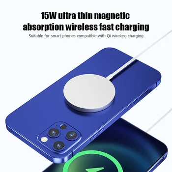 15W Original Magnetic Wireless Încărcător pentru iPhone 12 Pro Max 12pro Qi Încărcător Rapid pentru iPhone 12 Mini USB C PD Adaptor Magsafing