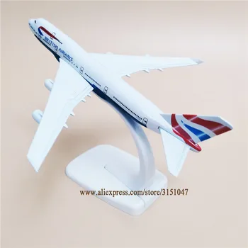 16cm Aer British Airways Boeing 747 B747 companiile Aeriene din Aliaj de Metal de Avion Avionul Model de turnat sub presiune Aeronave