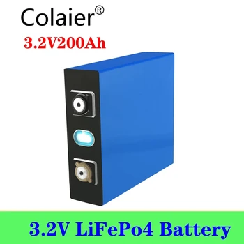1BUC Colaier 3.2 V 200Ah lifepo4 baterie 12V 200ah acumulator Potrivit pentru Energie Solară viață lungă 3500 Cicluri EUUS