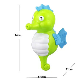 1buc Desene animate de Animale de Ceasornic Abuza de Jucării pentru Copii Copii de Apă Distractiv Joc de Colorat Drăguț Hipopotami Crocodil Seahorse Copii Jucarii de Baie