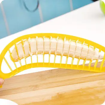 1buc Plastic Creative Banane Tăietor Cutter Legume Fructe Instrument de Filtru de Salata Chef Bucătărie Cuțite de Bucătărie Gadget-uri, Accesorii