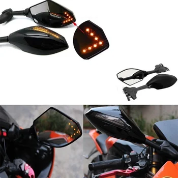 2 buc Clignotants Moto Pentru Honda CBR 250 600 900 1000 RR LED-uri de Semnalizare Indicatori Motocicleta Retrovizoare Oglinzi Laterale Retroviseur