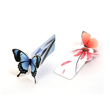 2 BUC Floare de Imprimare Marcaje de Papetărie Hârtie Mini Stereo 3D Fluture Marcaje Pentru Fete Femei Cadouri Cărți Urme de Culoare Aleatorii