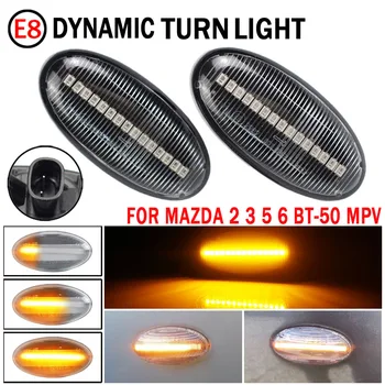 2 buc LED-uri Auto Dinamic de poziție Laterale de Semnalizare Lumina Semnalizare Lampă Lumina de Semnalizare Pentru Mazda 2 (DY) 2003 2004 2005 2006 2007