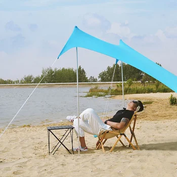 2 BUC Prelată Suport Accesorii de Plaja Rod Instrument în aer liber Camping Cort Polul Stabil de Nisip de Grădină Adăpost Universal Economisire a forței de Muncă
