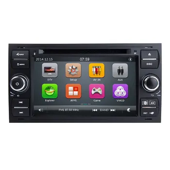 2 din Masina Radio, DVD Player De pe Ford Focus 2 Ford Fiesta Mondeo 4 C-Max, S-Max, Fusion Tranzit Kuga Multimedia GPS Navigatie Audio