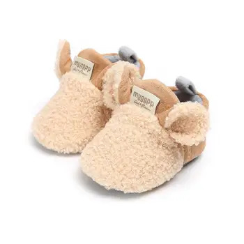 2020 Iarna 0-18M copil Copil Fată Băiat Drăguț Papuceii Ureche Primul Walker Copilul Cald Pantofi cu Barete Nou-născut Casual Copii Mici