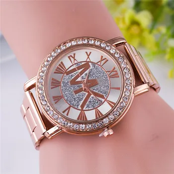 2021 brand de lux European de afaceri de moda doamnelor ceas de aur de lux plin de diamante quartz casual doamnelor din oțel inoxidabil ceas