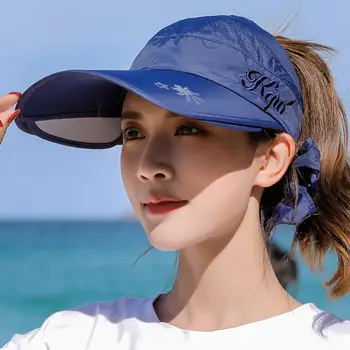 2021 Femei Vara Plaja de Nisip UV Vizieră de Protecție Doamna Oudoor Ciclism, Golf, Sporturi de protecție Solară Breathale pălării de soare