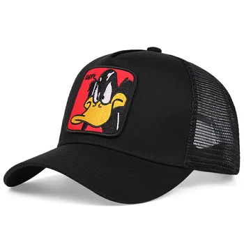2021 Noi de vară șapcă de baseball plasă de desene animate anime sări înapoi iepure broderie desen capac femei bărbați trucker hat reglabil