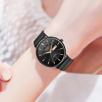 2021 Noi Femeile Uita-te la Top LIGE Brand de Lux Doamnelor Casual, Ceasuri de mână Plasă de Curea Cuarț pentru Femei Reloj Mujer Montre Femme