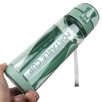 2021 Nou Sport Sticle de Apă Sală Agitator Cana anti-Scurgere Picătură-dovada de Călătorie în aer liber Ceainic din Plastic Bea Cana de Apa BPA Gratuit 600ml