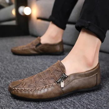 2021 Primăvară nouă bărbați mocasini pantofi microfibra de brand casual, Non-alunecare pantofi în aer liber om adidași