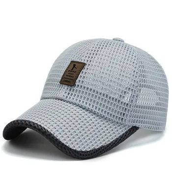 2021 Pălărie Sunproof Vizor Capac Bărbați Reglabil Plasă De Baseball Capac De Protecție Solară În Aer Liber Respirabil En-Gros Tata Pălărie, Șapcă De Pescuit