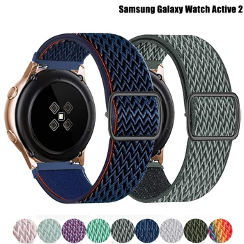 20mm 22mm curea de ceas Pentru Samsung Galaxy Watch Active 2/3 45mm/46mm/42mm Echipament S3 Elastice din Nylon Buclă Huawei GT 2 2e pro curea