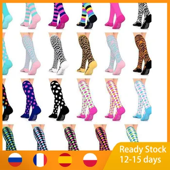 24 de Culori de Compresie Sosete Barbati Femei se Potrivesc pentru Sport Fericit Ciorapi compresivi cel Mai bun pentru Anti Oboseala Ameliorarea Durerii de Genunchi Ridicat